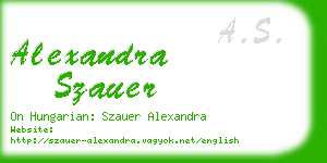 alexandra szauer business card